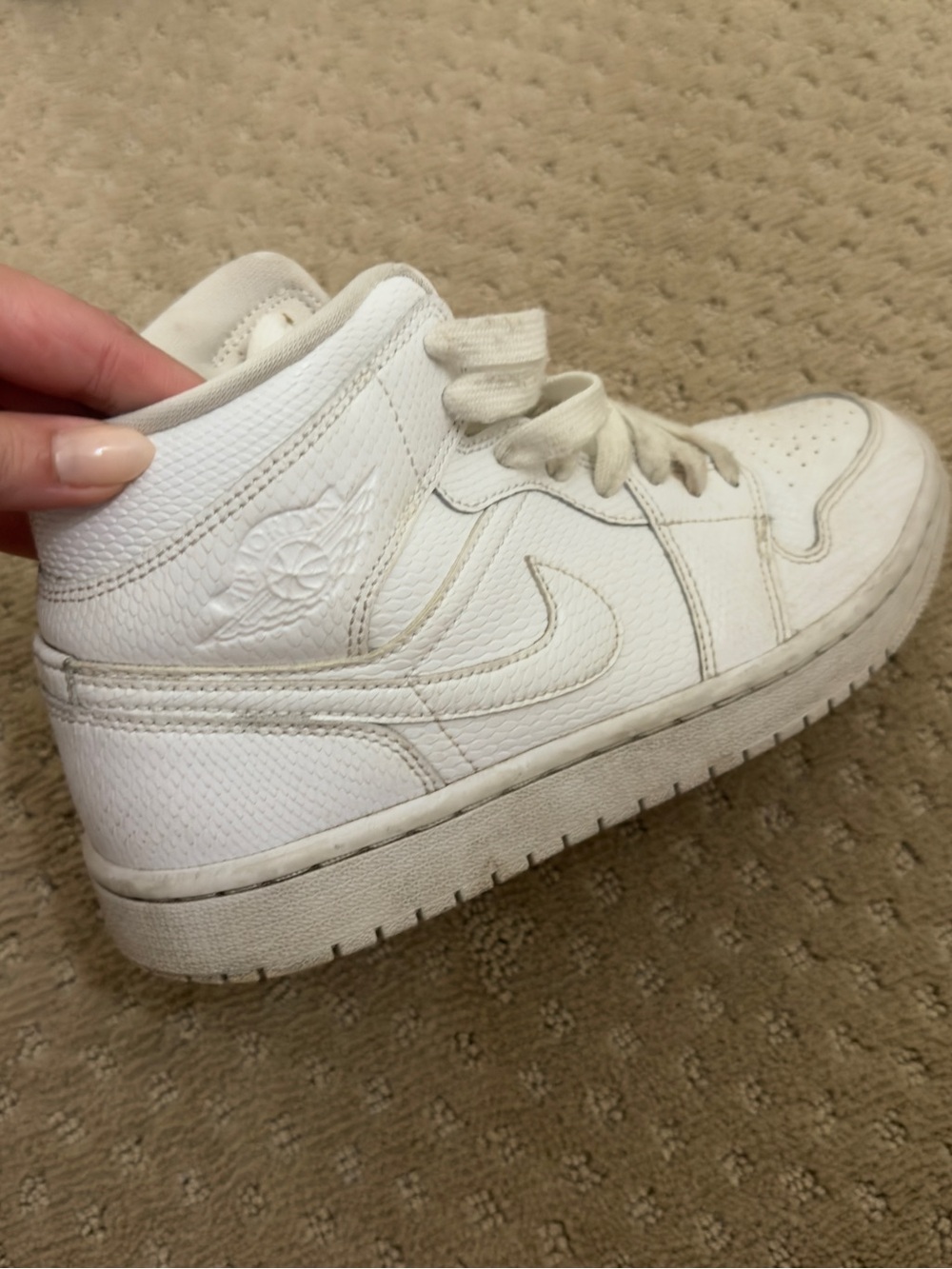 Jordan Women’s White Mid-Top Sneakers